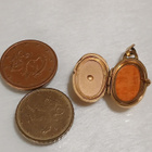 Upea punainen kivi vintage Medaljonki riipus - pikkukuva 4
