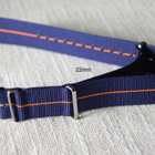 Nato 22mm Navy kapealla oranssi raidalla - pikkukuva 1