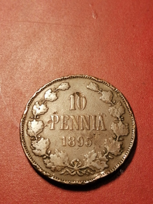 10 penniä 1895 Copper/Kupari *