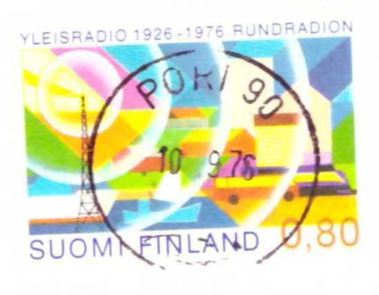 v. 1976  "Yleisradio 50v. "   LO Pori90 10.-9.76