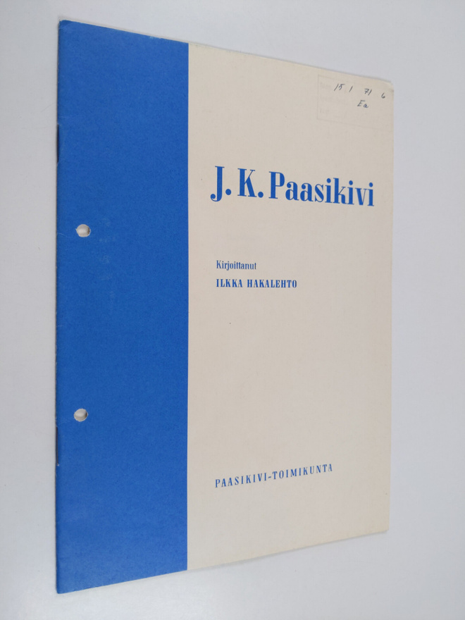Ilkka Hakalehto : J.K. Paasikivi