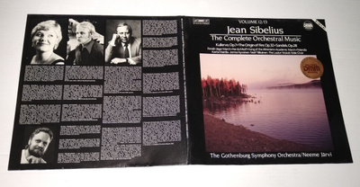JEAN SIBELIUS THE COMPLETE ORCHESTRAL MUSIC LP TUPLA LP