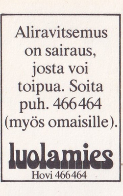 Helsinki. Ravintola Luolamies .  s94