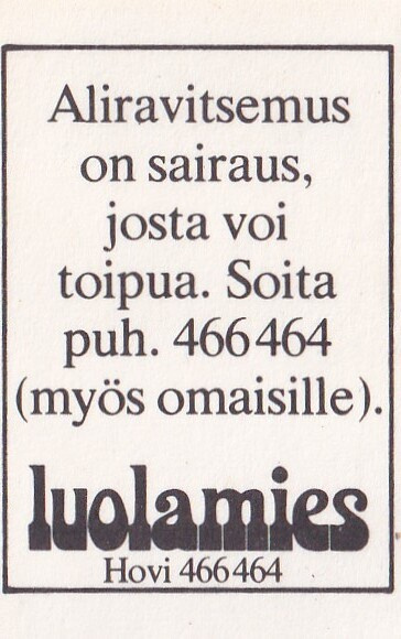 Helsinki. Ravintola Luolamies .  s94
