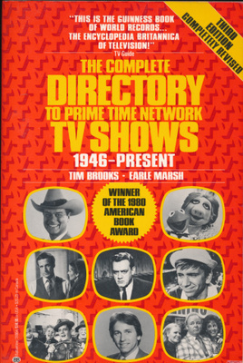 TIM BROOKS The Complete Directory To Prime Time TV Shows -85