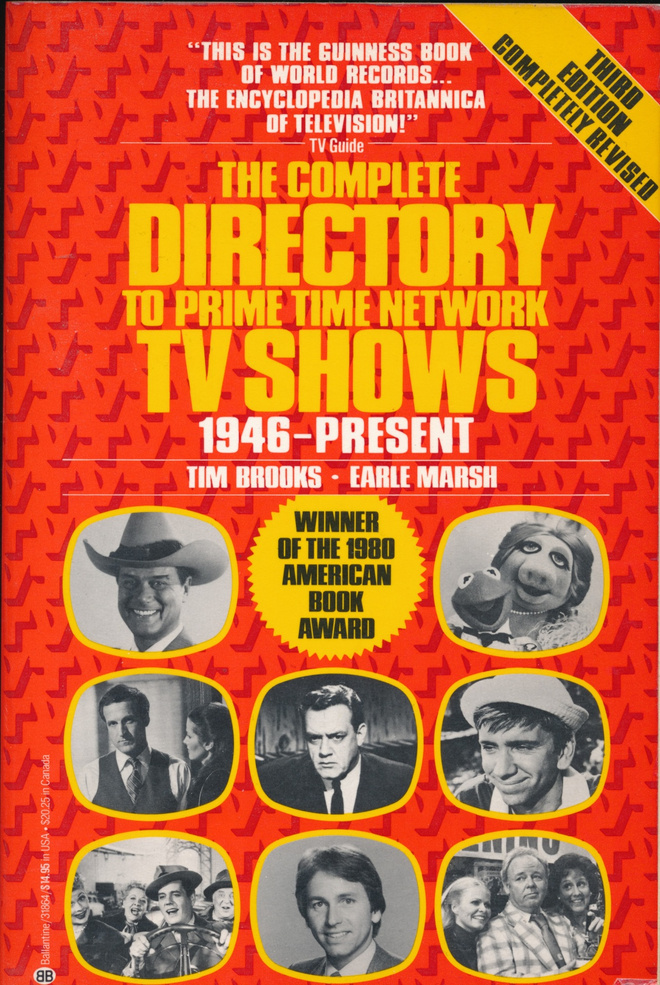 TIM BROOKS The Complete Directory To Prime Time TV Shows -85