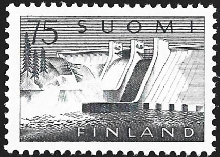 1959 M-54 Pyhäkosken voimalaitos 75 mk harmaa LaPe 508 **