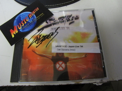 SAVATAGE-JAPAN LIVE '94 CD ZAK STEVENSIN NIMIKIRJOITUKSELLA