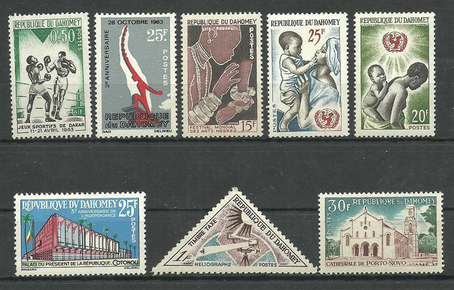 DAHOMEY Afrikka pieni erä postituoreita **