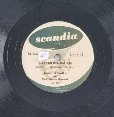 Savikiekko 1953 Jorma Ikävalko / Olavi Virta Scandia KS-205