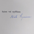 Niilo Syvänne : Sairas vai syyllinen - Terveen ja sairaan... - pikkukuva 3