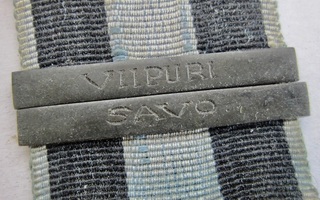 VANHA Vapaussodan Muistomitali Solki Viipuri Savo + Ruusuke
