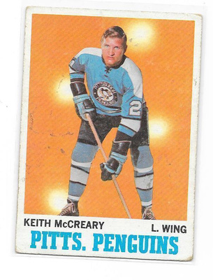 1970-71 OPC #93 Keith McCreary Pittsburgh Penguins