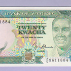 Zambia 20 Kwacha v.1990-91 UNC P-32b - pikkukuva 1