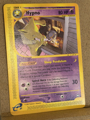 Pokémon Hypno 16/147 Aquapolis Rare e-Reader