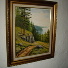 Tapio Junnonen  KANSALLISMAISEMA  öljy 66x56cm - pikkukuva 2