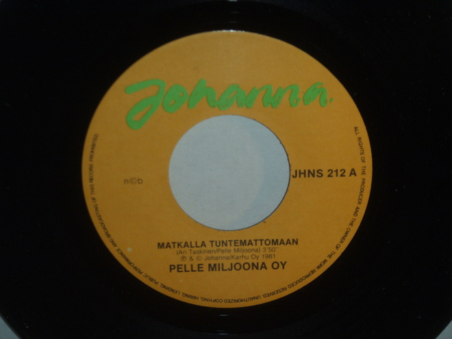 Pelle Miljoona OY 7" Matkalla tuntemattomaan