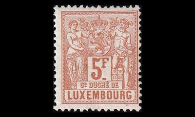 Luxemburg 56B * Allegoria 5 Fr (13½) (1882)
