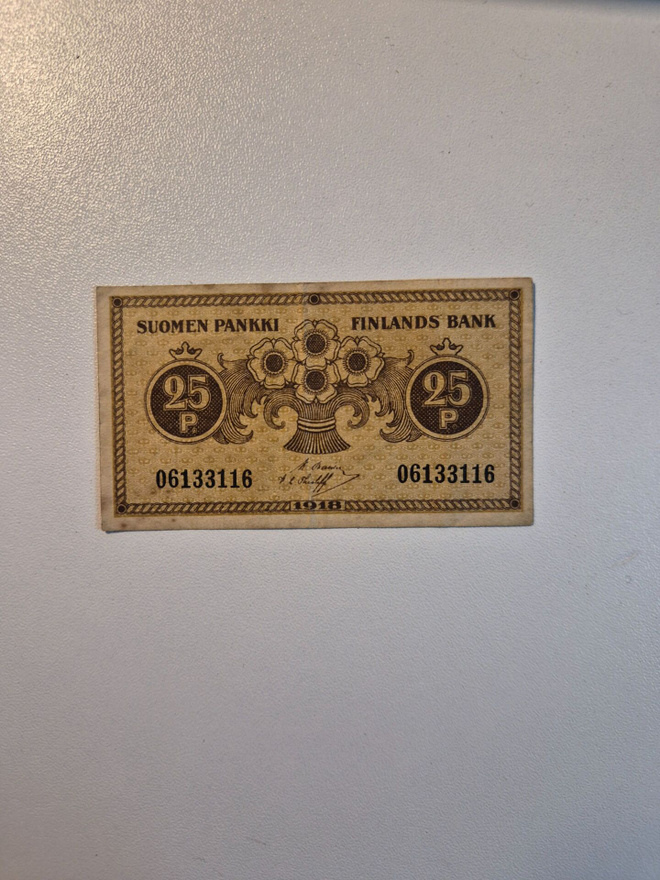 Suomi	1918	 0,25 	penniä  (14355)
