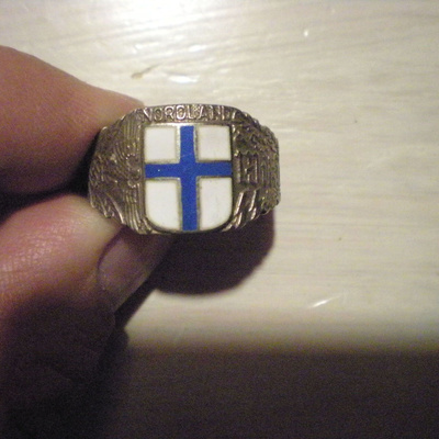 Viking Nordland hopeinen sormus