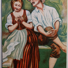 Piian ja rengin pientä silmäpeliä Pääsiäisenä, p. 1920-l. - pikkukuva 1