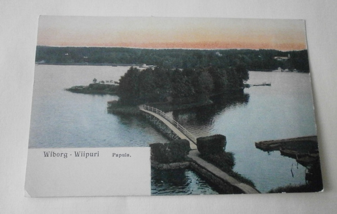 Viipuri, Papula, Piksaari, rantanäkymä Huvilakadulta, käyt.