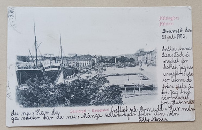 Helsinki, Kauppatori Katajanokalta kuvattuna, p. 1903