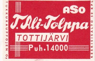 Tottijärvi, T. Ali - Tolppa , ASO    6/11