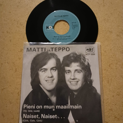 Matti Ja Teppo – Pieni On Mun Maailmain 7" ps orig 1976 mint