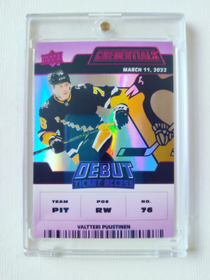 Valtteri Puustinen 22-23 Credentials Debut Ticket Access /10