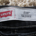 L E V I' S FARKUT 510, W27" x L27" mustat, SKINNY - pikkukuva 3