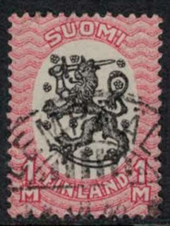 1917 1 mk kaunis LEMPÄÄLÄ