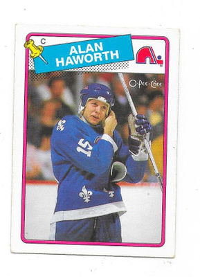 1988-89 OPC #131 Alan Haworth , Quebec Nordiques