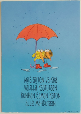 "MITÄ SITTEN, VAIKKA VÄLILLÄ KASTUTAAN.."-KULKEMATON KORTTI