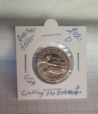 USA Crossing the Delaware, Quarter dollar, D 2021