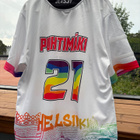 Puna-Mustat game worn Pride pelipaita #21 Juha Puhtimäki - pikkukuva 1