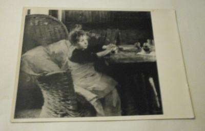 Helene Schjerfbeck: Toipilas, vanha mv pk, ei p.