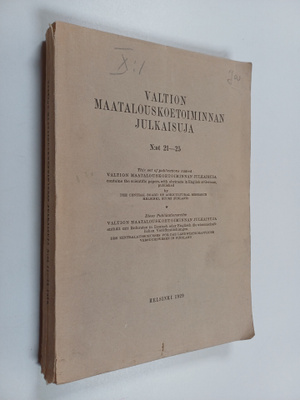 Valtion maatalouskoetoiminnan julkaisuja N:ot 21-25