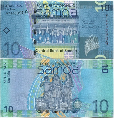 Samoa 10 Tala 2017 (P-39b) UNC