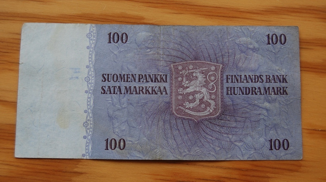 Suomen pankki  100 Markkaa 1963   J. V. Snellman