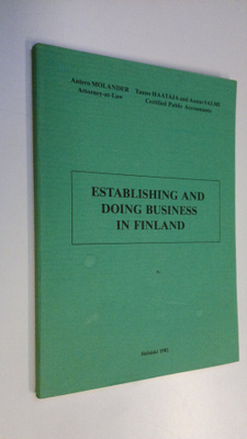 Antero Molander : Establishing and doing business in Finland