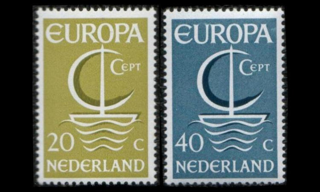 Alankomaat 864-5 ** Europa (1966)