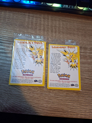 Pokemon WOTC Black Star Promo Moltres ja Zapdos Sealed