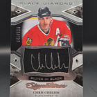 2018-19 UD Black Diamond Chris Chelios Silver Auto /125 - pikkukuva 1