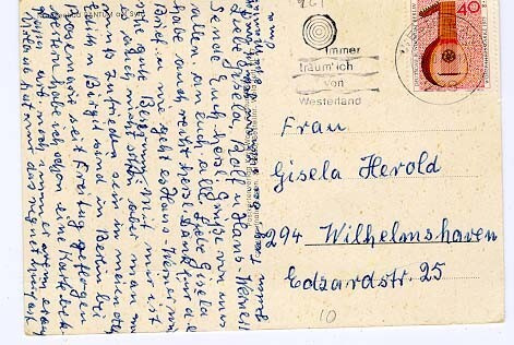 Berlin Mi 461 yksin kortilla