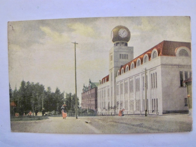 VANHA Postikortti Pietarsaari Tupakkatehdas 1900-l