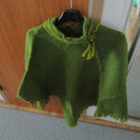 Vintage kotimainen Helena design villaponcho - pikkukuva 1