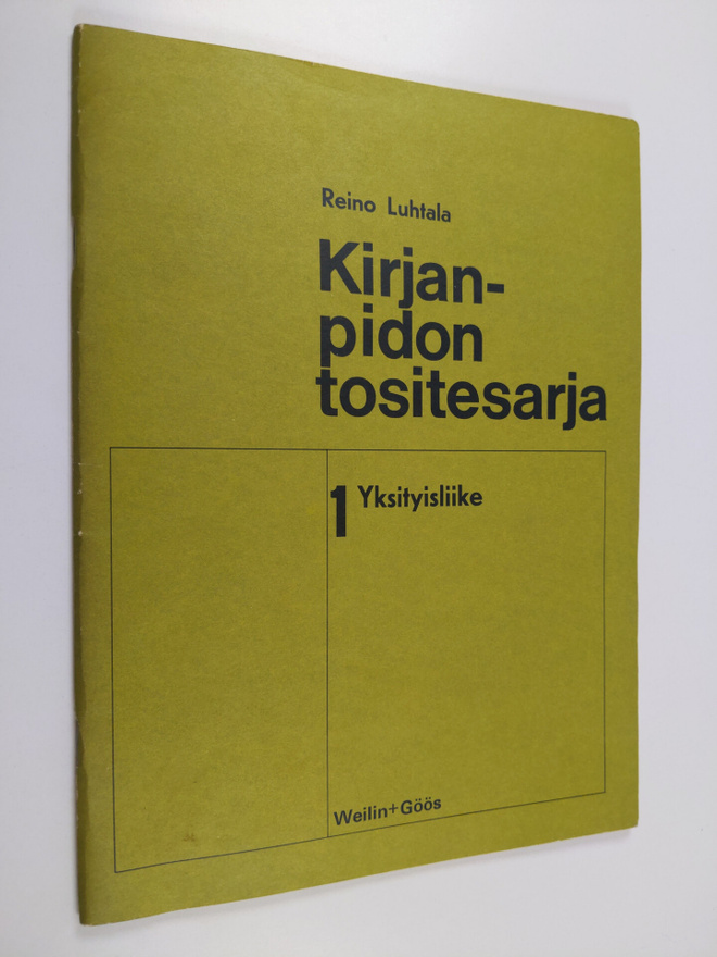 Reino Luhtala : Kirjanpidon tositesarja : tositteisiin pe...