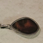 Amber (aito meripihka kaulakoru 925 Hopeaa leimattu - pikkukuva 2