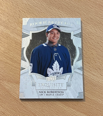 2020-21 Exquisite Nick Robertson Rookie Draft Day /199